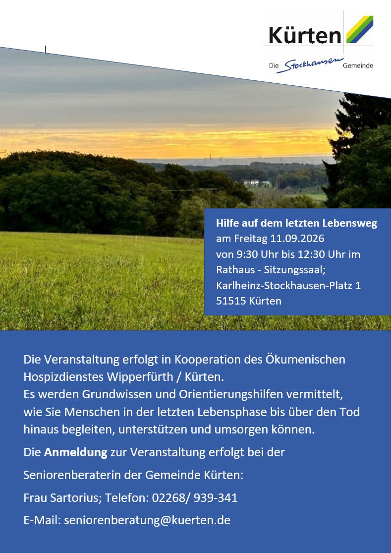 Hilfe auf dem letzten Lebensweg