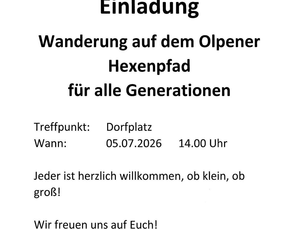 Hexenweg 2026