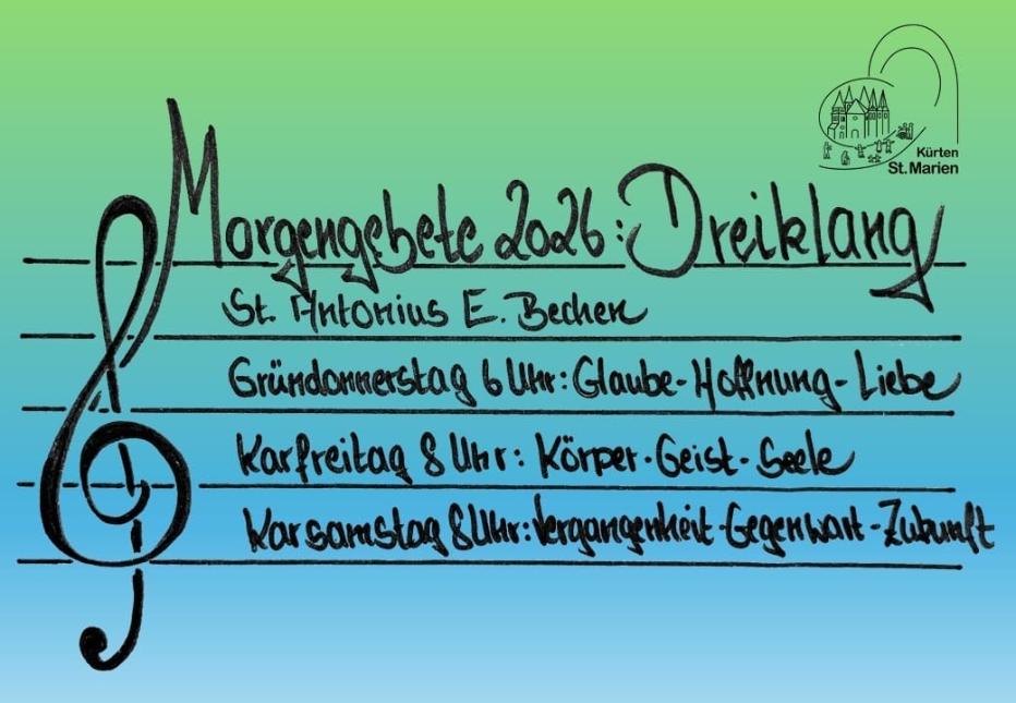 Flyer Morgengebete 2026