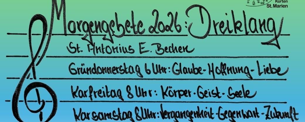 Flyer Morgengebete 2026
