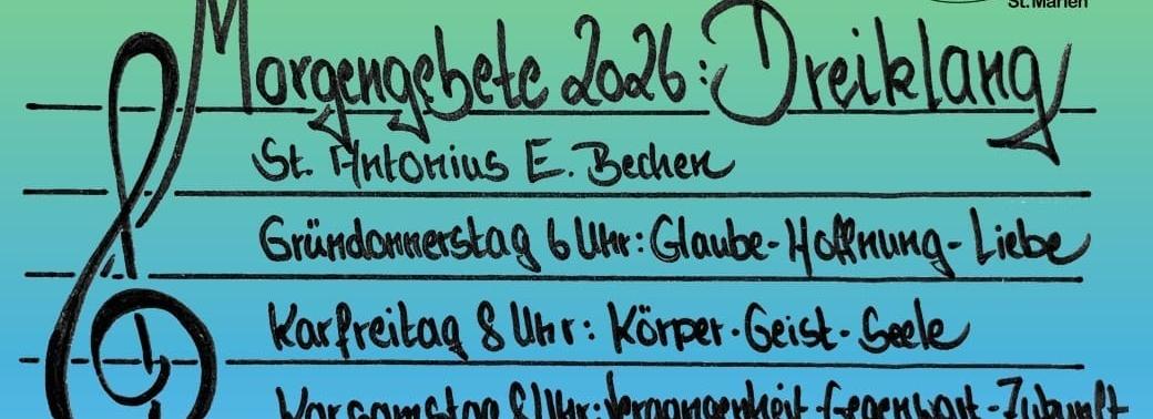 Flyer Morgengebete 2026