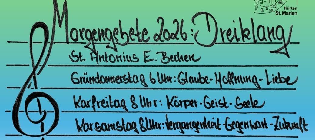 Flyer Morgengebete 2026