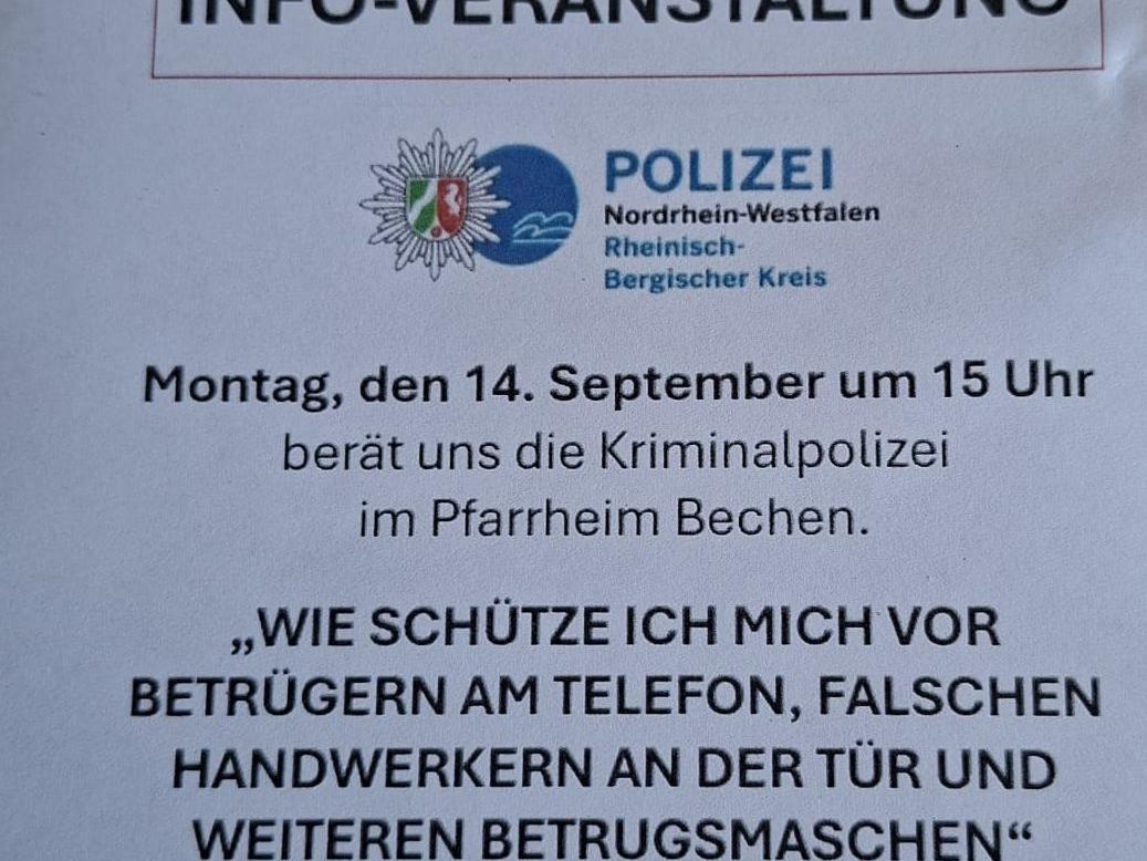 kfd Bechen Info Polizei