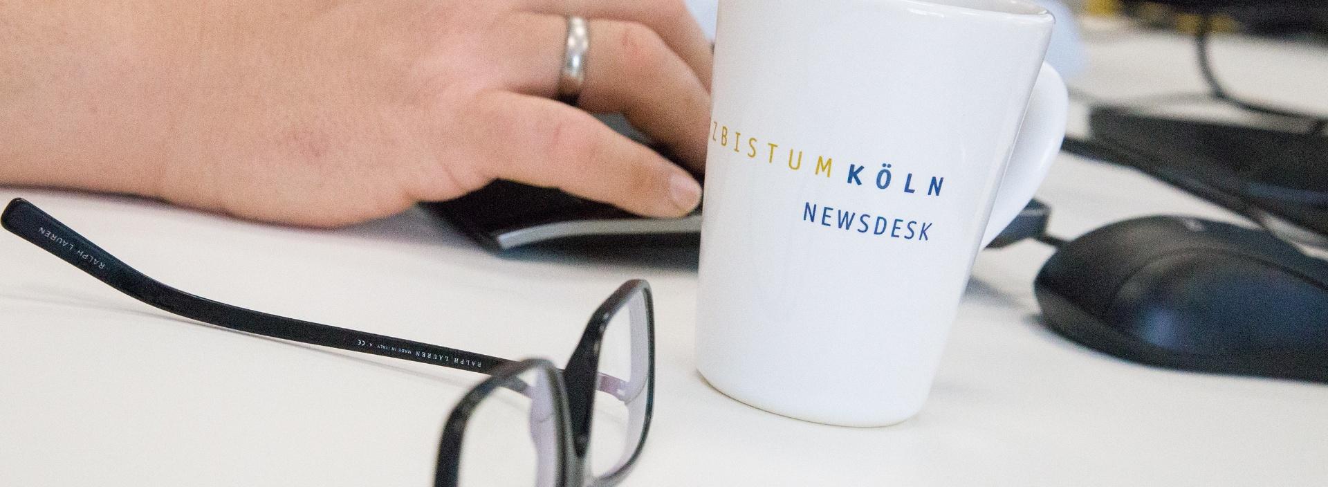 Arbeitsplatz Newdesk_Erzbistum Köln (c)Hirschbeck_Frei mit Nennung Copyright