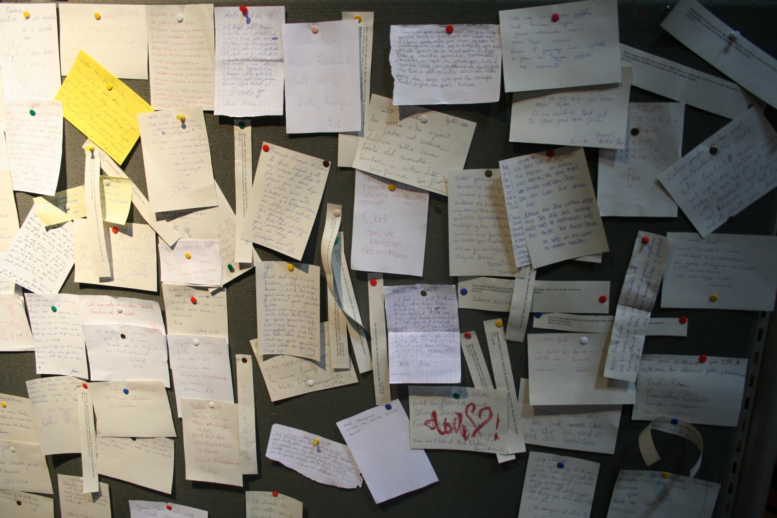 Das schwarze Brett dient dem Informationsaustausch Ex-Bild-DB-ID: 7620